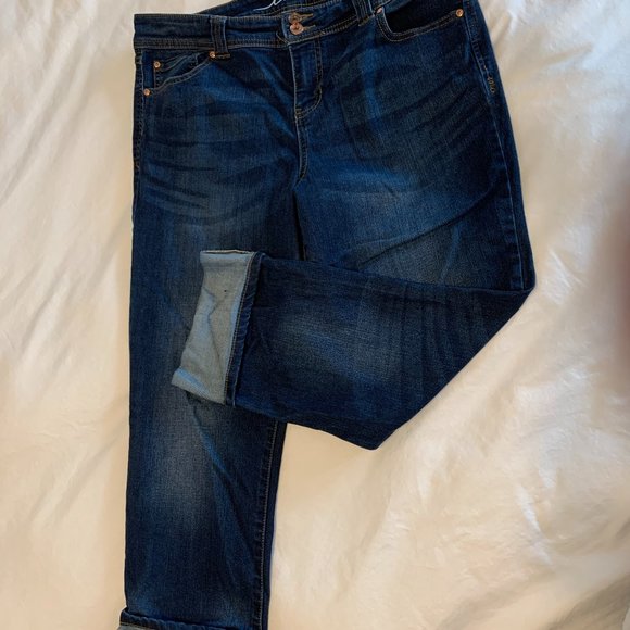 INC International Concepts Pants - INC Size 12 Crop Blue Jeans